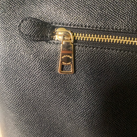 Coach Black Textured Leather Tote - Picture 3 of 14